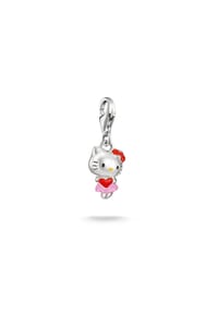 Thomas Sabo - Hello Kitty Charm mit Herz - silberfarben, schwarz, rot, gelb, pink