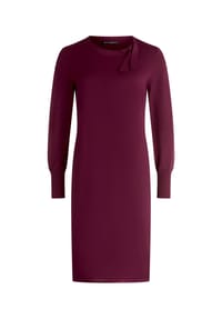 BETTY BARCLAY - Strickkleid mit Schleifenknoten - Dark Aubergine