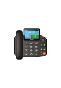 maxcom - 4G-fähiges Tischtelefon mit Touchscreen und WhatsApp-Unterstützung - Schwarz Onesize