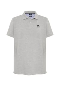 POLO SYLT - Polo im puristischen Design mit Label-Stitching - 11-0601 Bright White