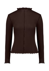 zero - Langarm-Shirt unifarben - Chocolate Plum