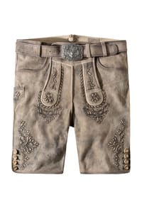 STOCKERPOINT - Trachtenlederhose Logan - hellgrau gespeckt