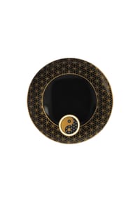 Goebel Teller Lotus Yin Yang schwarz - Lotus - Schwarz Gold