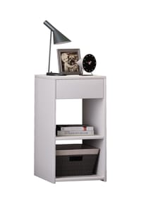 VCM. - Nachtschrank | Beistelltisch | Nachttisch | Maße ca. H. 65 x B. 35 x T. 35 cm - Sledo Maxi - Kern-Nussbaum