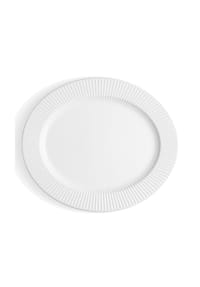 eva solo - Legio Nova Ovale Servierplatte, Porzellan, Weiß, 37 x 31.5 cm - Weiß