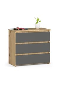 Akord - Nachttisch CL3 mit 3 Schubladen - artisan-eiche