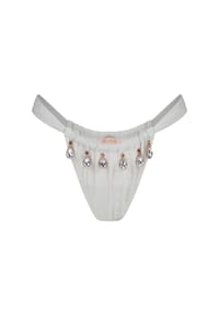 MODA MINX - Bikinihose Lumiere Droplet mit wunderschönen Anhängern - Gold