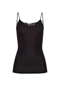 HANRO - Spaghettitop Woolen Silk - black