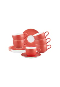 Seltmann Weiden Kaffeetassen mit Untertassen Liberty Pure Colors 260 ml 6er Set - LIBERTY PURE COLORS - beige