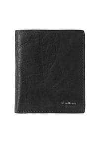 strellson Jefferson  - Geldbörse "Jefferson", Hochformat, Emblem, uni, für Herren - 900 BLACK