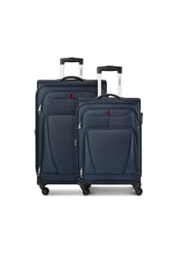 WENGER® Beaumont - Beaumont 4 Rollen Kofferset 2-teilig mit Dehnfalte - black