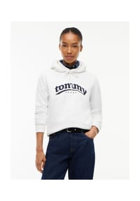 TOMMY Jeans - Hoodie, Baumwolle, für Damen - YBL  WHITE