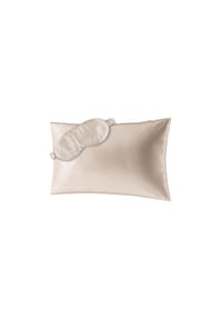 AILORIA - Seidenkissenbezug + Maske BEAUTY SLEEP SET (60x40) - beige