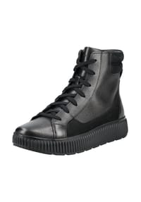 GEOX - Leder Stiefelette - Schwarz