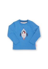 KITE - Kinder Weltraumwelpen Shirt Bio-Baumwolle - blau