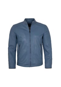 JILANI - Herren Lederjacke Lammnappa hellblau - hellblau