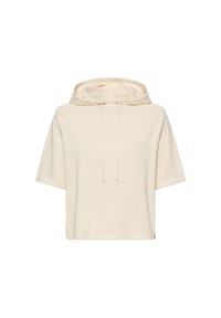 camel active - Kurzarm Strickpullover mit Kapuze - Dunkelblau