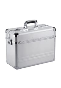 DERMATA - Aktenkoffer 46 cm Laptopfach - silber