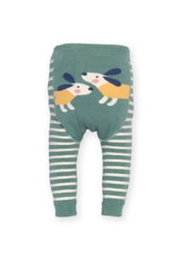 KITE - Baby Glückswelpen Strickleggings Bio-Baumwolle - grün