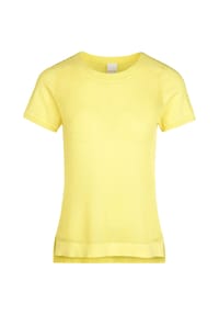 MADELEINE - Netzpullover aus Supima-Baumwolle - helllimone