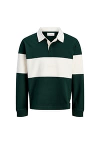JACK & JONES - Poloshirt Frederik Langarmshirt mit Polokragen - dunkelblau