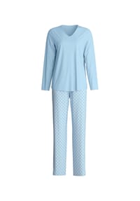 CALIDA - Damen Pyjama, lang Lovely Nights - cascade blue