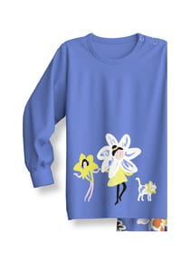 CALIDA - Kinder Bündchen-Pyjama Toddlers Flowers - deep cobalt