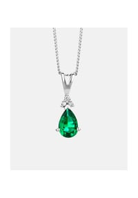 Diamant L'eternel - Kette mit Anhänger, mit 9.0 ct Diamant, 375 Weißgold - white gold