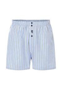 El Búho NOCTURNO® - Klassische Boxershorts mit amerikanischer Naht aus Baumwolle - Hellblau
