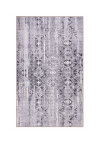 WECONhome Badteppich Sydney - Vintage‑Orient‑Muster, rutschfest & schnell trocknend - Badteppich - grau