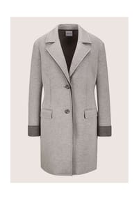 MADELEINE - Longjacke aus zweilagigem Jersey - berber / wollweiß