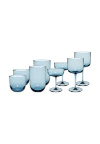 like. by Villeroy & Boch Komplett-Gläser-Set Like Glass 8er Set - LIKE GLASS - blau