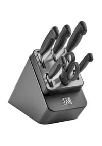 ZWILLING - Selbstschärfender Messerblock, 7-teilig VIER STERNE - GRAU