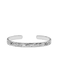 HAZE & GLORY - Armband Armreif - Salvation Gehämmert 925 Silber - Gold