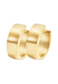 Adelia's Modern Essentials - Ohrringe – Klappcreole aus Edelstahl - gold