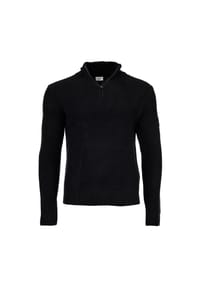 JOOP! JEANS - Herren Strickpullover - Henrios, Grobstrick, Baumwolle, Half-Zipkragen, Bündchen, einfarbig - Dunkelblau