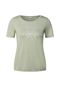 Street One - T-Shirt, Rundhals, für Damen - 35816 GREEN