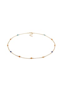 elli. - Halskette Achat Perlen Multicolour 925 Silber - Zweifarbig