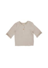 maximo® - GOTS BABY BOY-Hemd, 3/4 Arm Musselinstoff - altindigo-weiß-streifen
