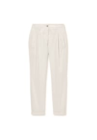MADELEINE - Chino-Hose mit Bundfalten - blaugrau