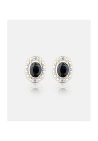 Diamant L'eternel - Ohrstecker, mit Saphir, 375 Gelbgold - gold