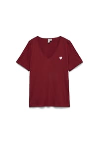 VERO MODA® - T-Shirt Lula, Baumwolle, für Damen - 230355001 BIKI RED