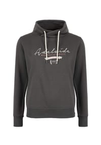 ROADSIGN® australia - Damen Sweatshirt Mood mit Schalkragen und Print - anthrazit