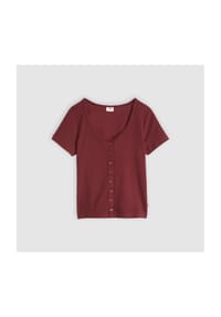 Levi's® - T-Shirt, U-Ausschnitt, für Damen - 07 ROT