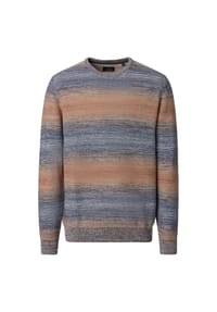 CASAMODA - Herren Pullover gestreift Basic Knitwear - Braun