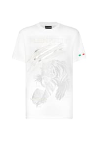 PLEIN SPORT - T-Shirt TIGER - black/silver
