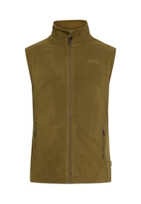 GLOBETROTTER - Fleeceweste Noos Jim03, Stehkragen, atmungsaktiv, für Herren - DARK OLIVE
