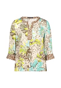 BETTY BARCLAY - Schlupfbluse mit Blumenprint - Beige/Yellow