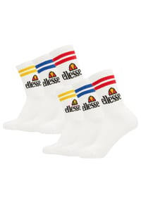 ellesse - Unisex Sportsocken PULLO, 6 Paar - Tennissocken, Crew Socken, Logo - Schwarz