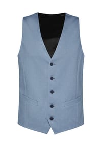DIGEL - Slim Fit Weste Arlo-ST in Stahlblau - Stahlblau